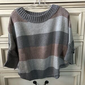 Poncho style sweater